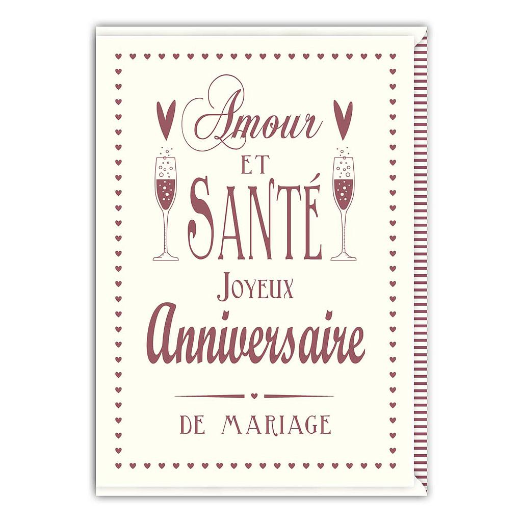 Amour et sante anniversaire de mariage