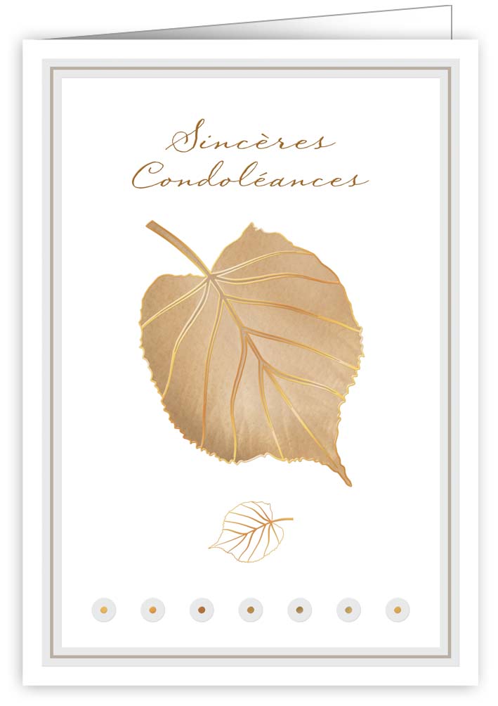 Sincères Condoléances