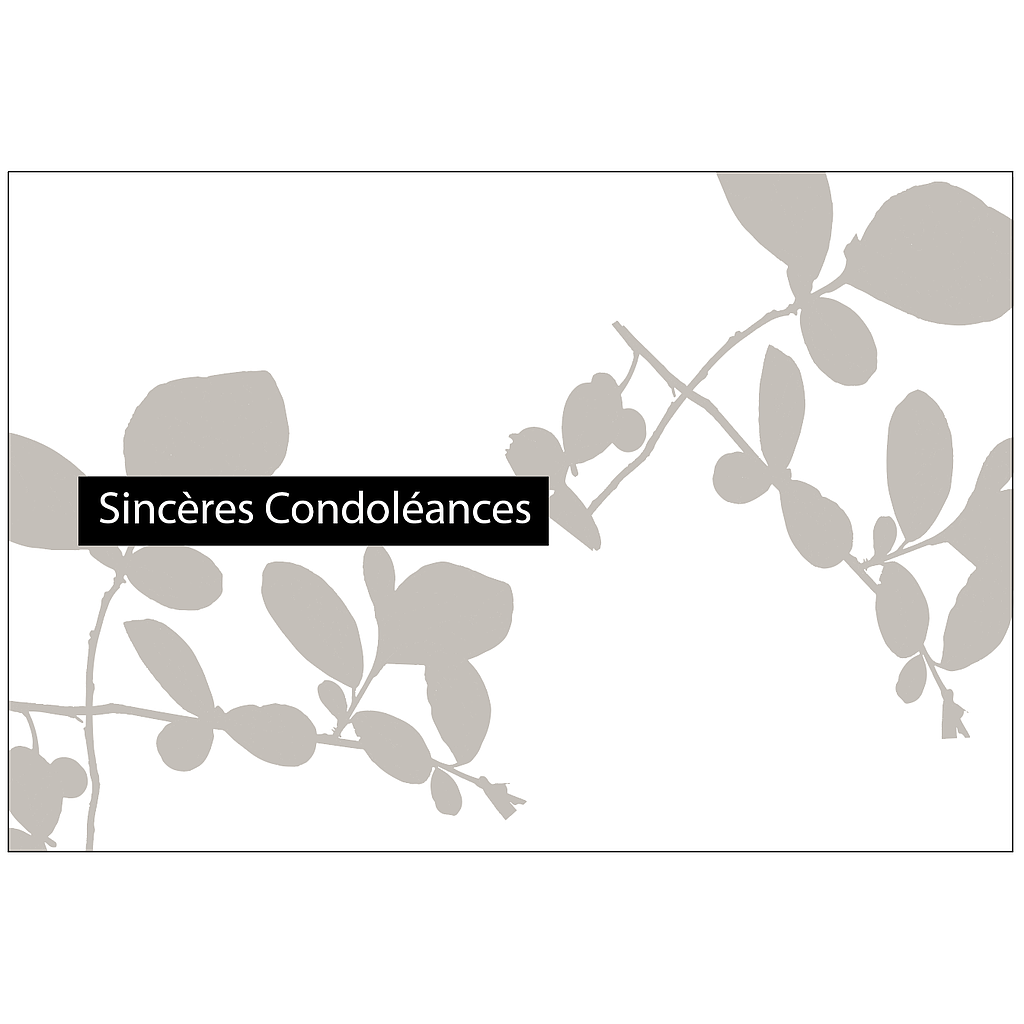 Sincères Condoléances