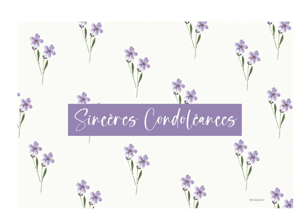 Sincères Condoléances