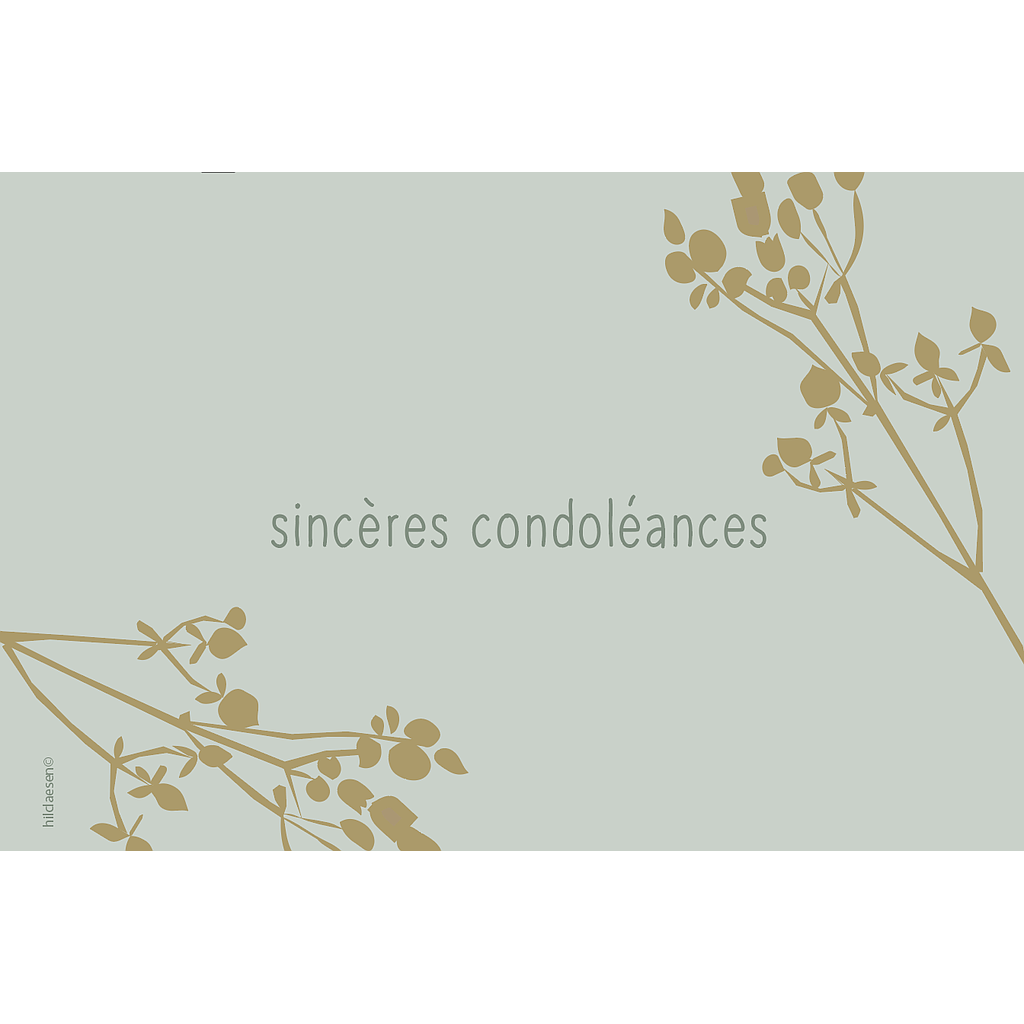 Sincères Condoléances