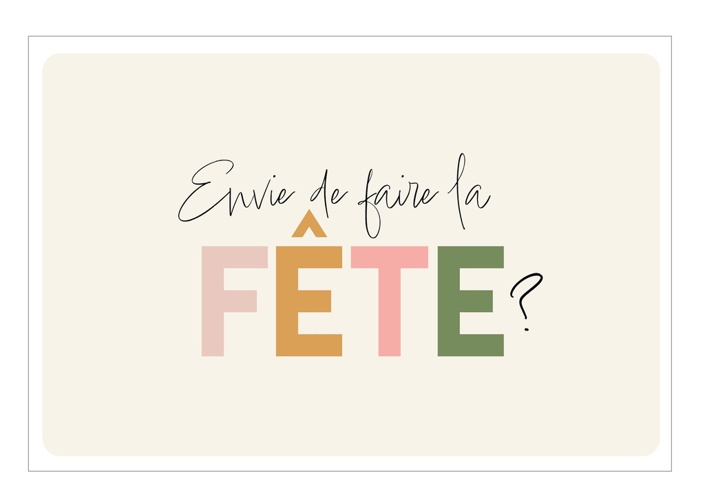 Envie de faire la fête?