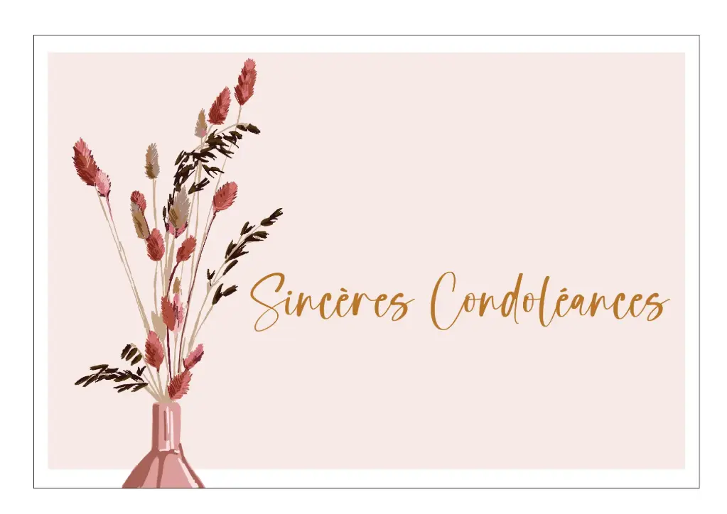 Sincères Condoléances