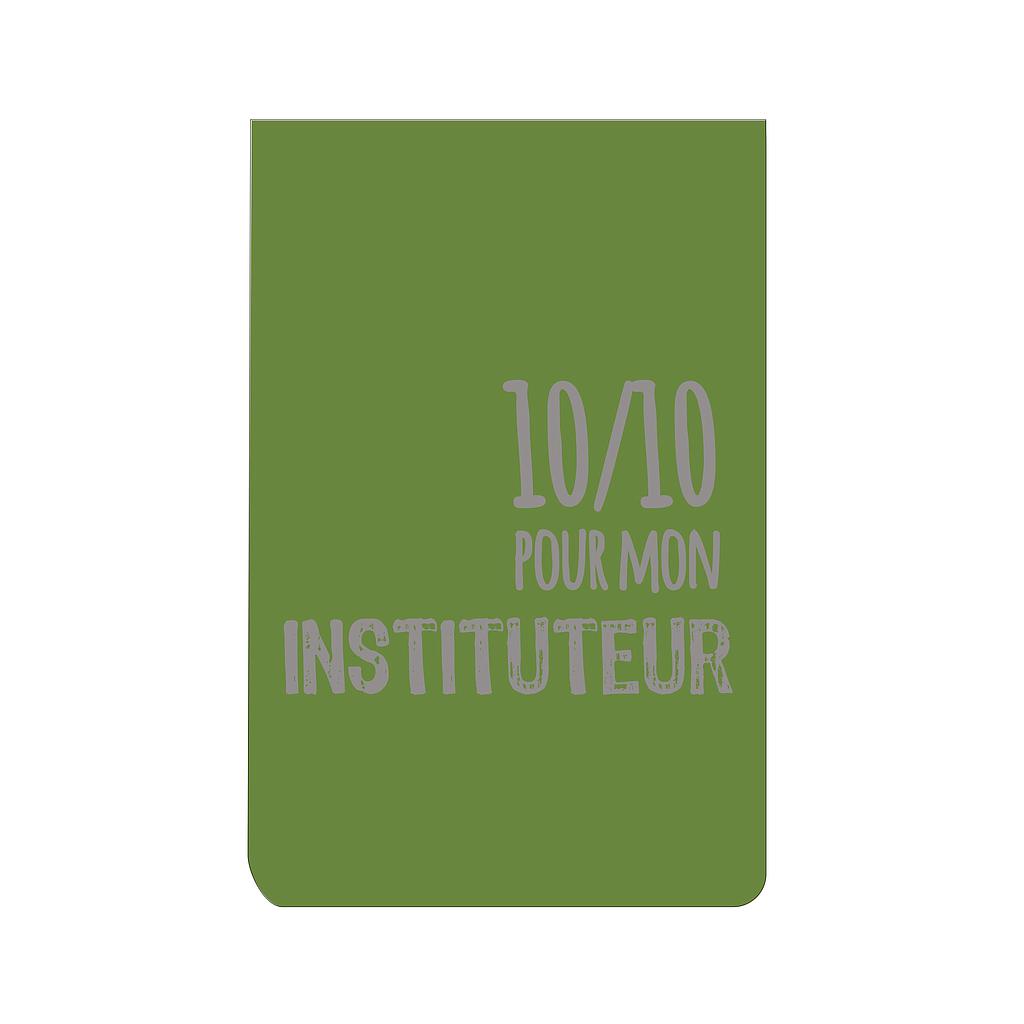  10/10 pour mon instituteur