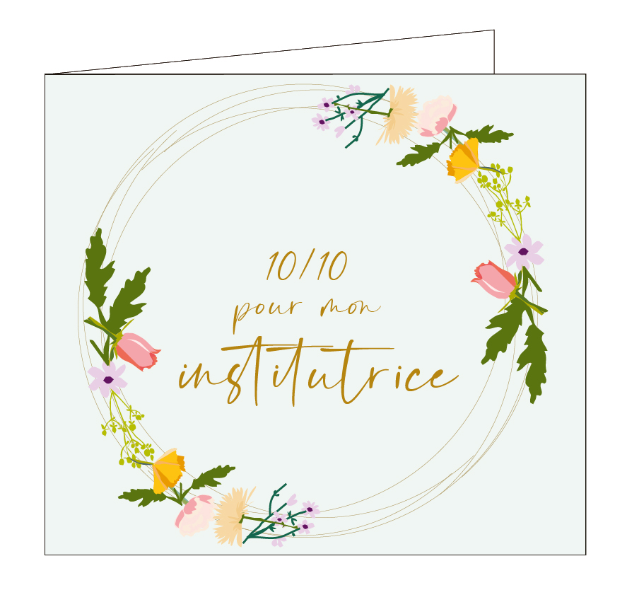 10/10 pour mon institutrice