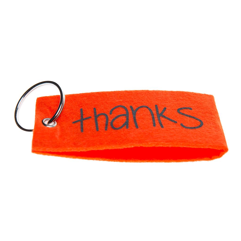 thanks/THX  (keychain 11x4.5)   