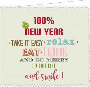 100% new year * take it easy * relax ....