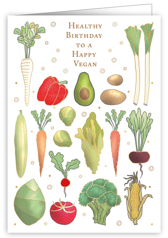 Healty birthday to a happy vegan   