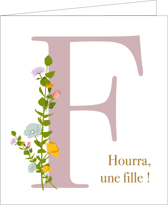 Hourra, une fille ….