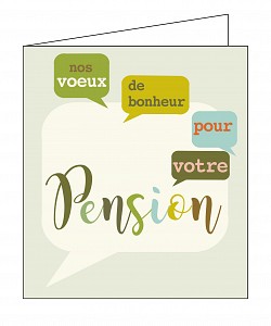 Nos vœux de bonheur pour votre pension