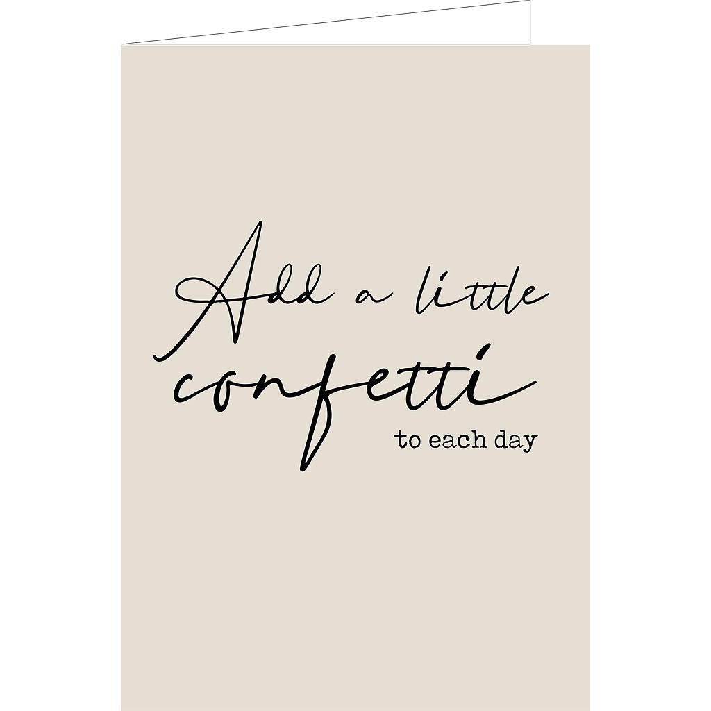 Add a little confetti to each day