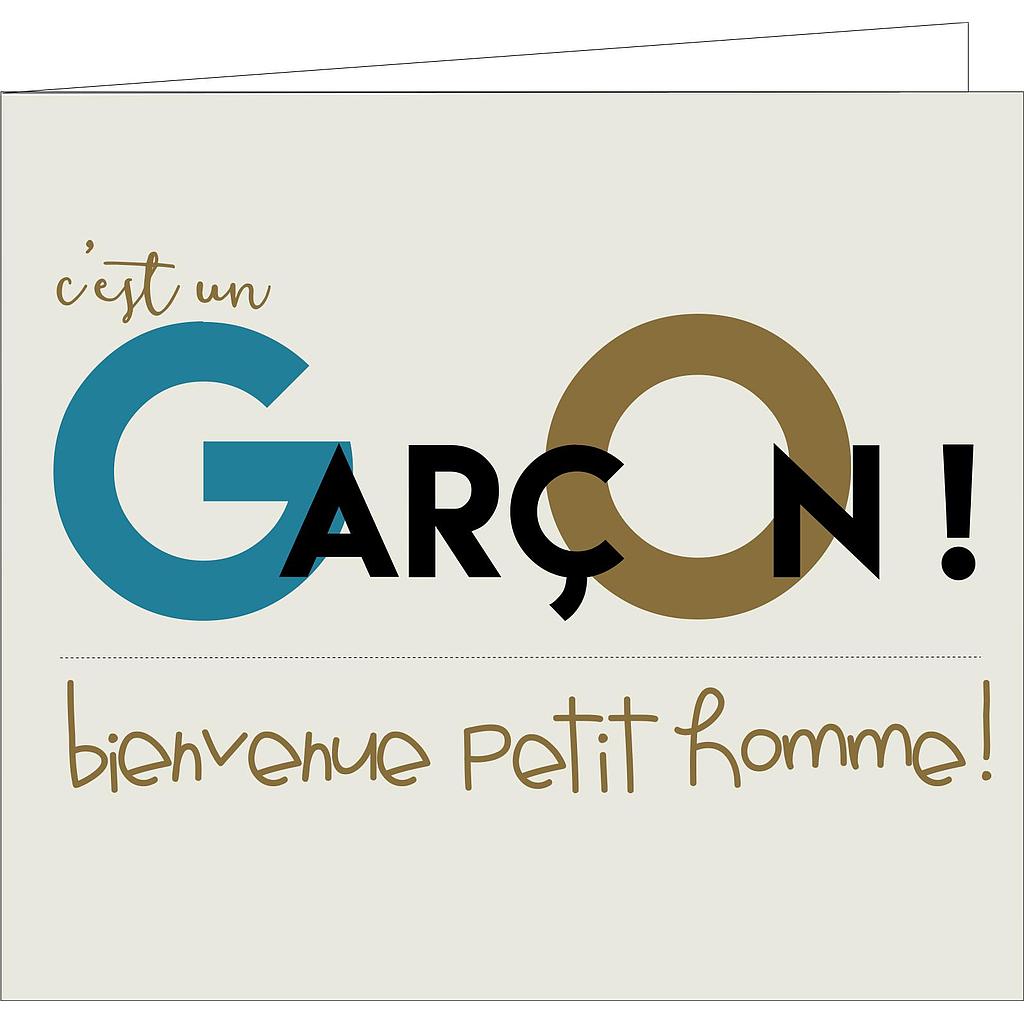 C'est un garçon ! bienvenue petit homme !