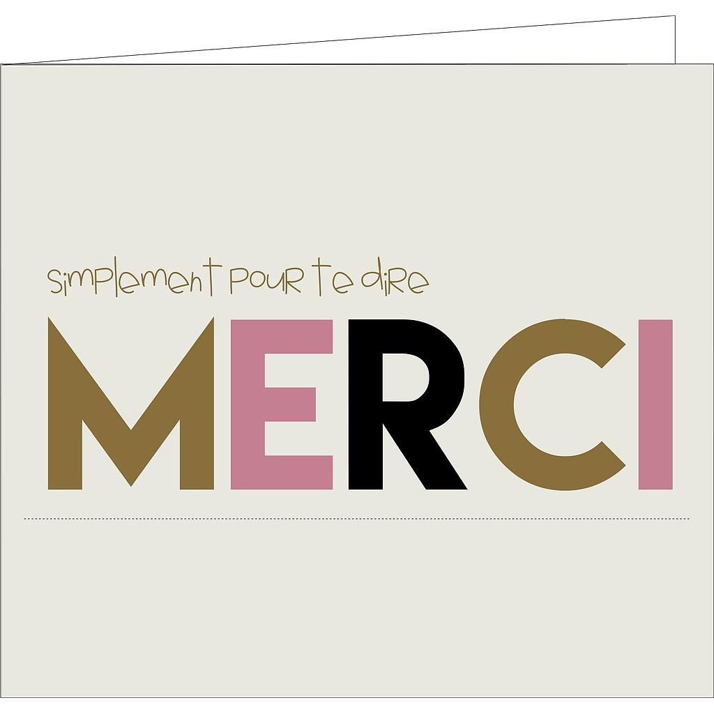 simplement pour te dire merci