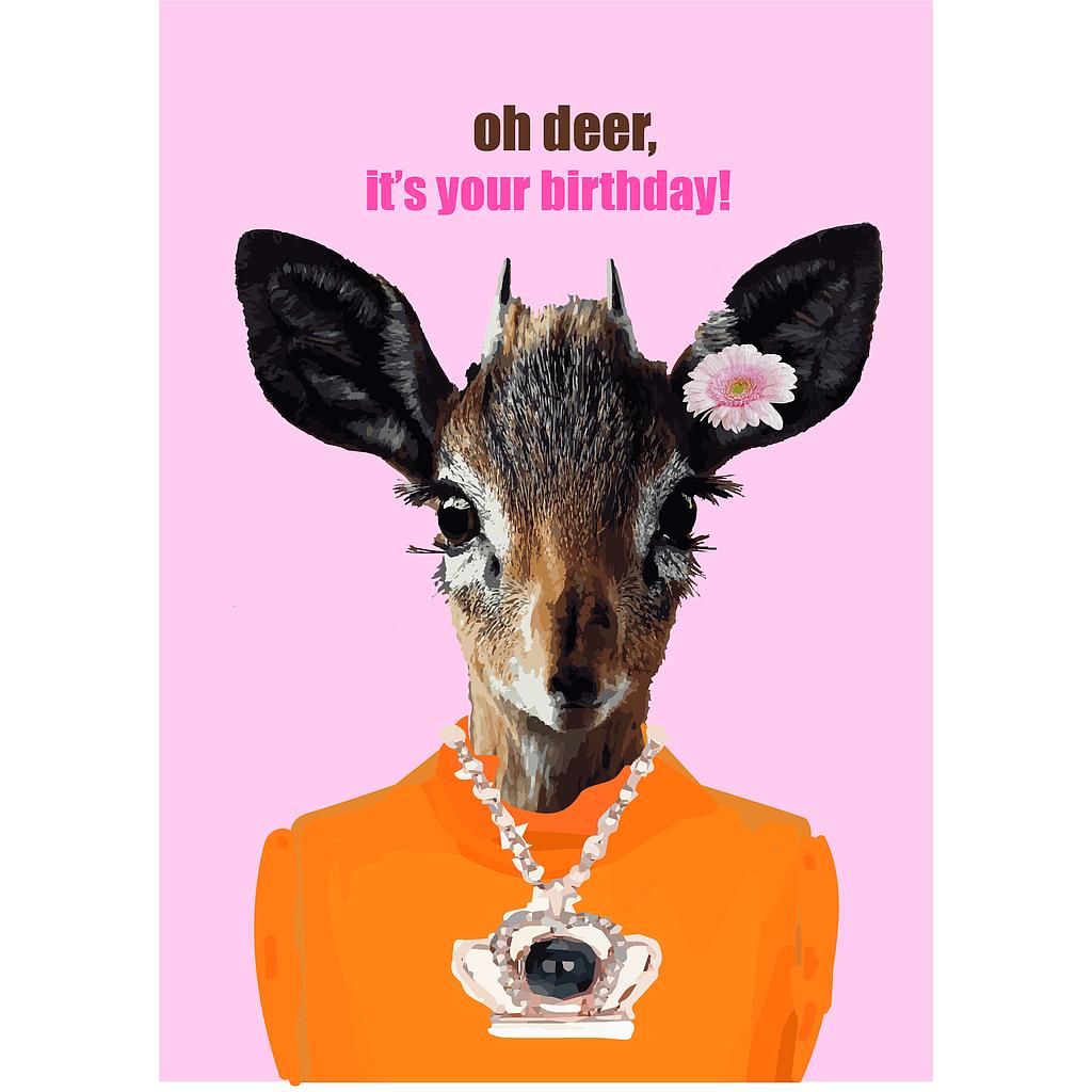 oh deer, it's your birthday