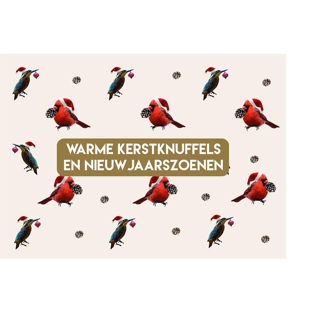 warme kerstknuffels en nieuwjaarszoenen