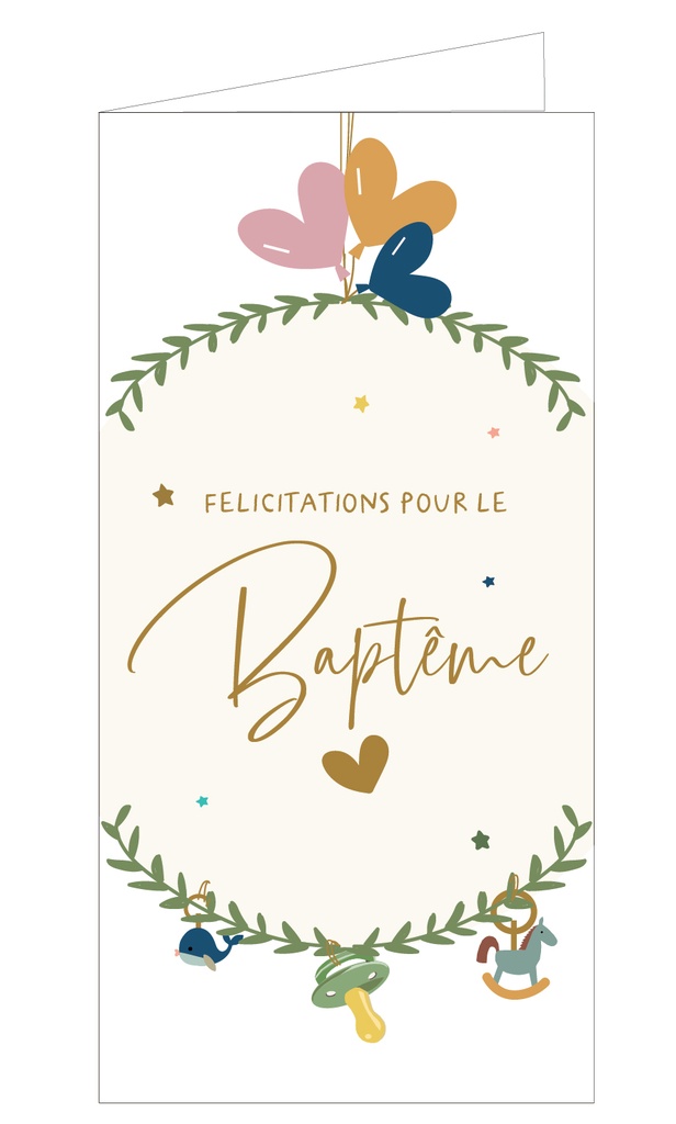 Félicitations pour le baptême