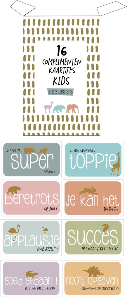 complimenten kaartjes kids 