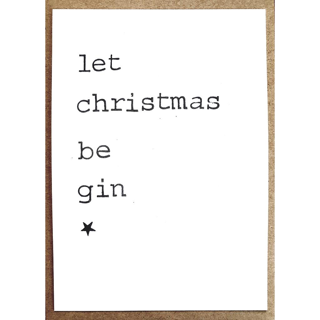 let Christmas be gin