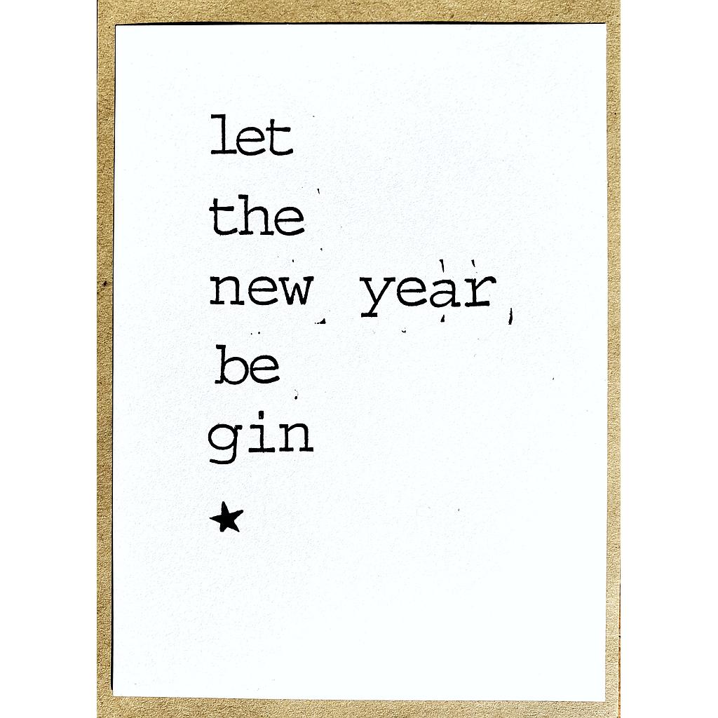 Let the new year be gin !