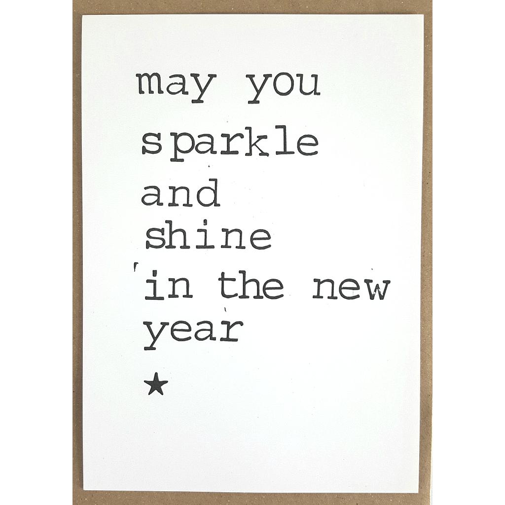 May you sparkle and shine in the new year