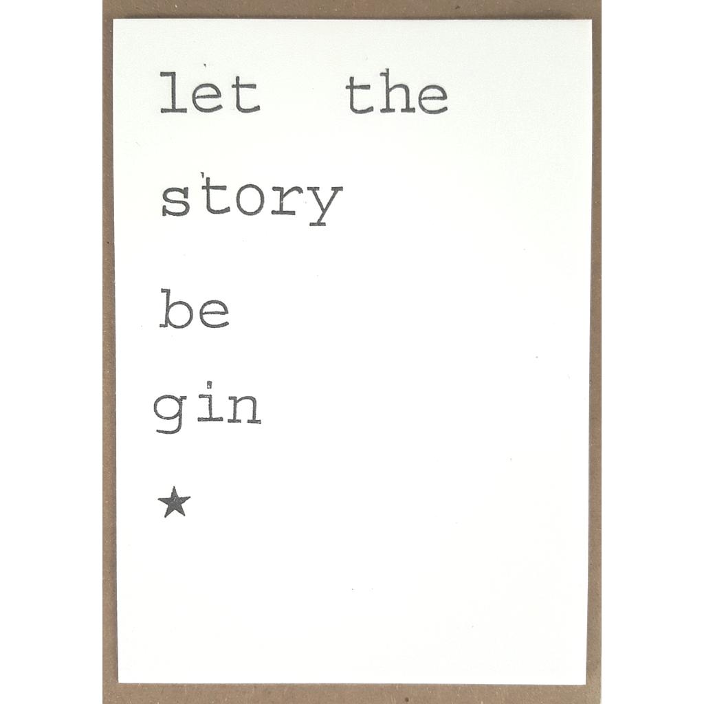let the story be gin