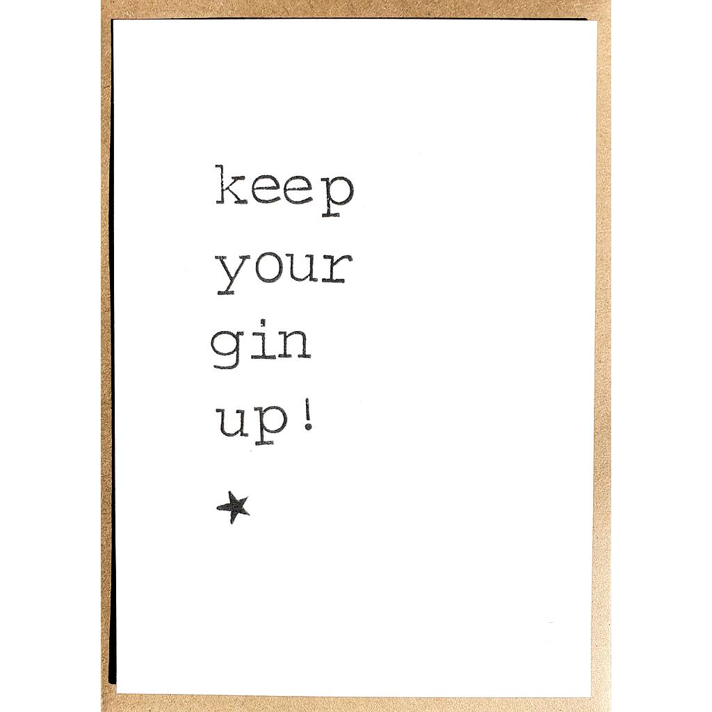 Keeping your gin up
