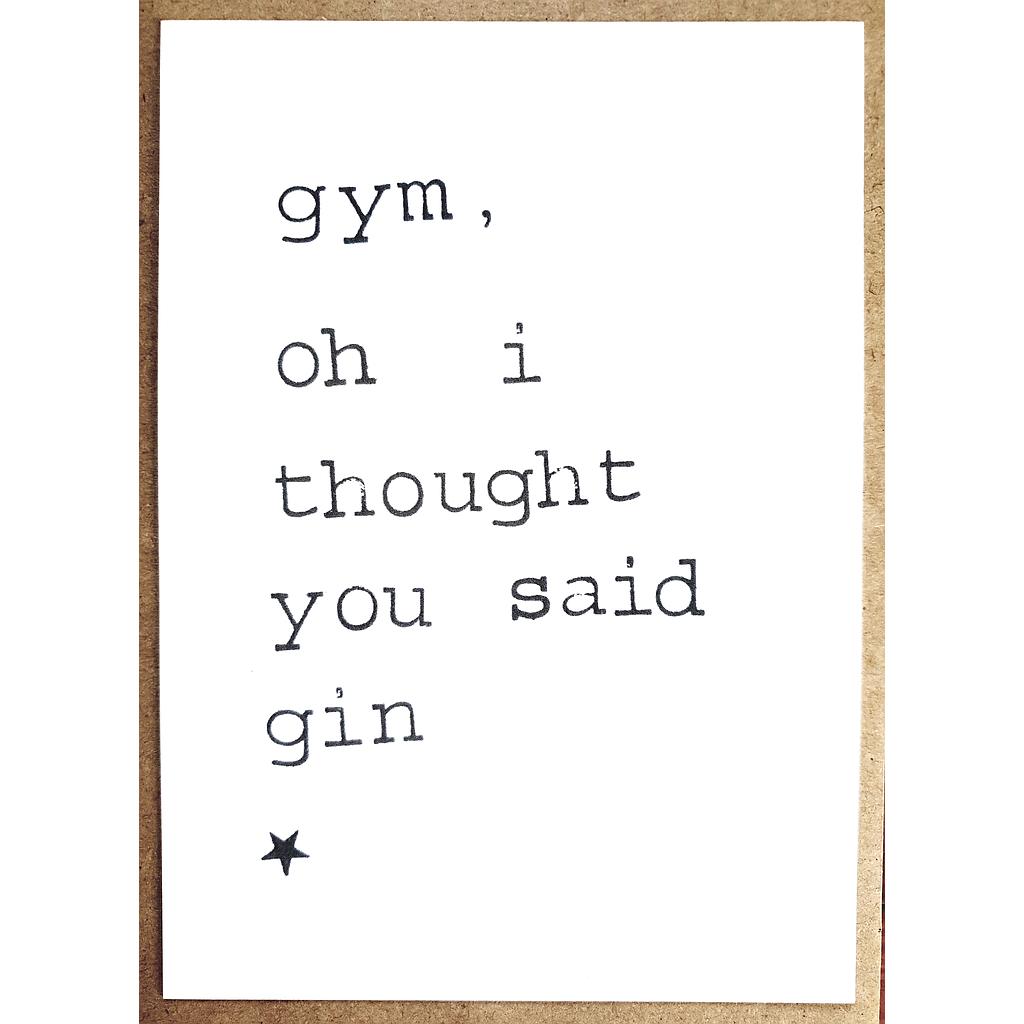 Gym, oh!