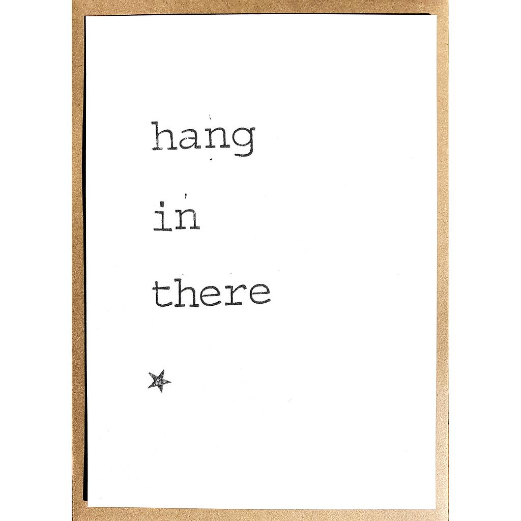 Hang in there !