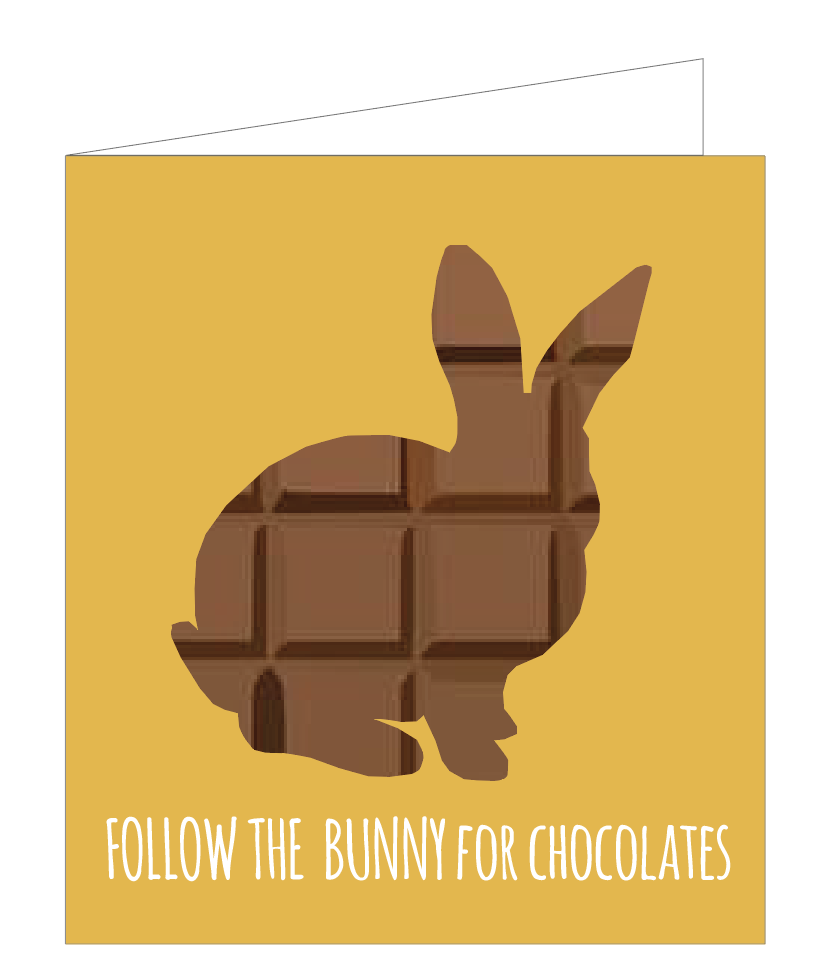 Follow the bunny for chocolates