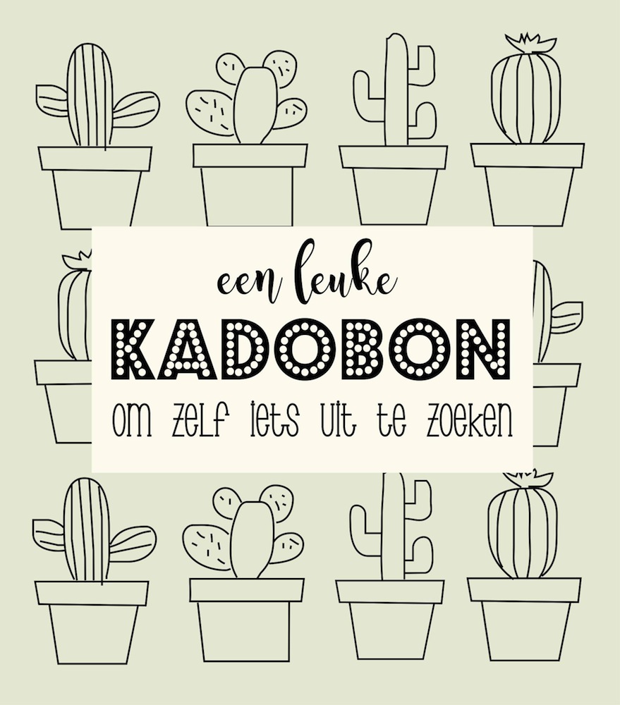 Kadobon cactussen