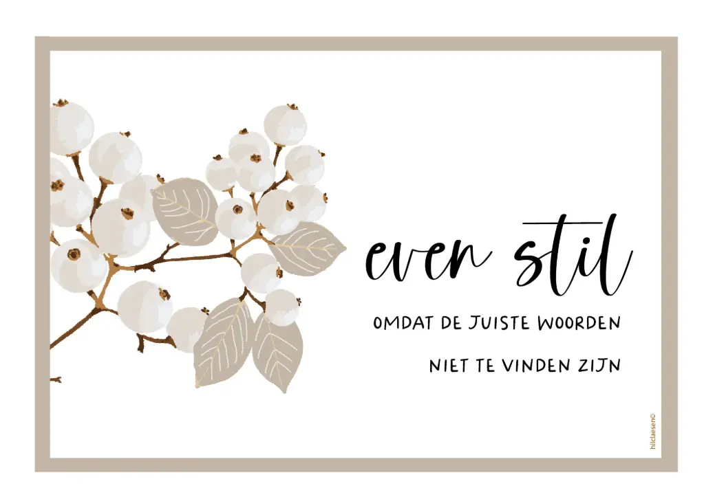 Even stil...omdat de juiste woorden niet te vinden zijn
