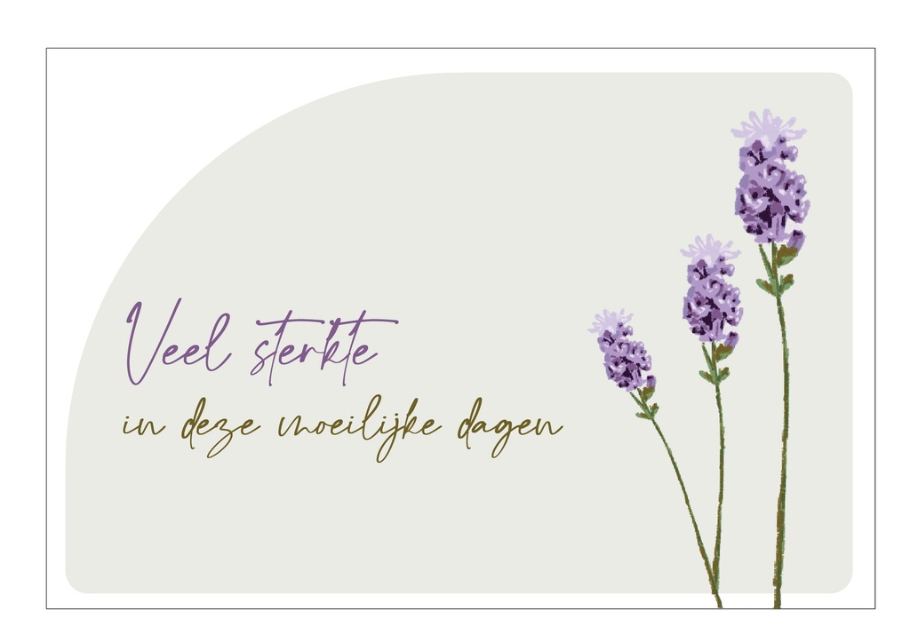Veel sterkte in deze moeilijke dagen