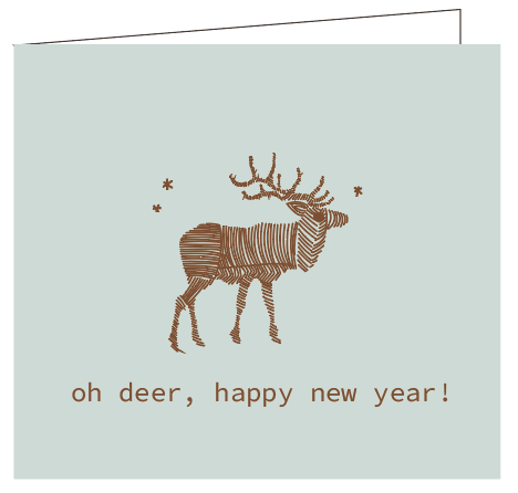 oh deer, happy new year !