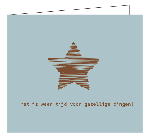 het is weer tijd voor gezellige dingen