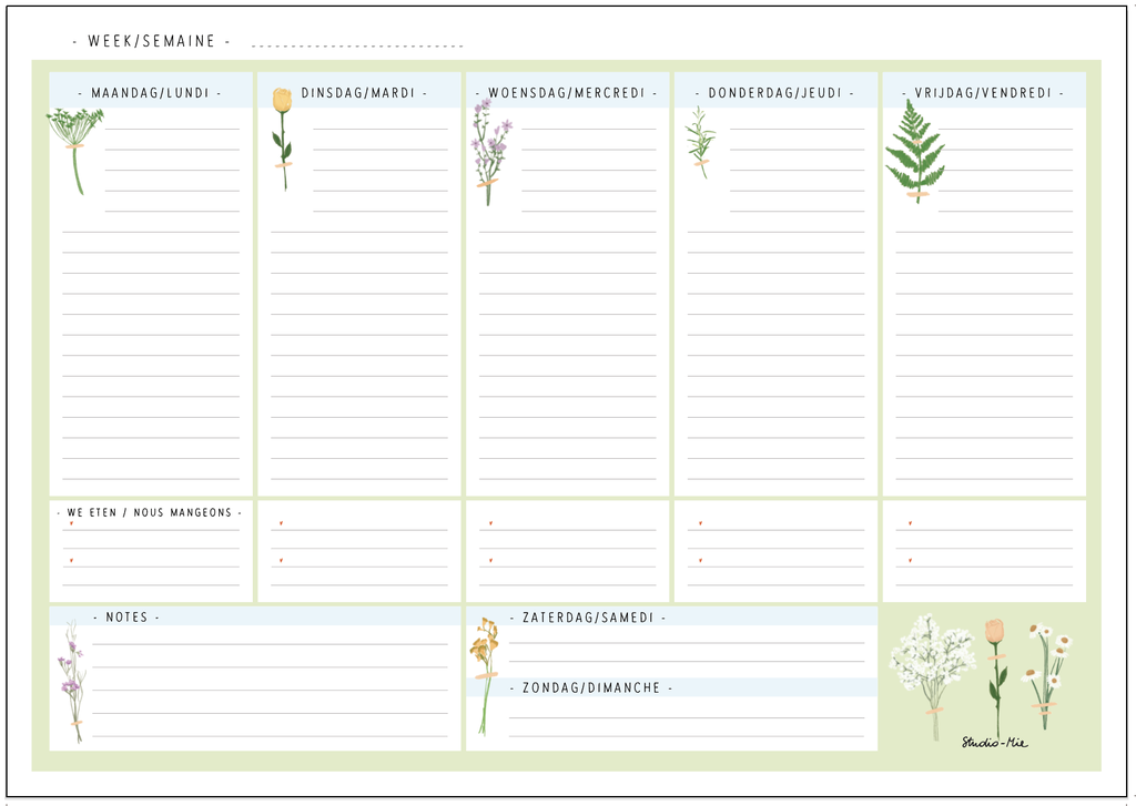 weekplanner Kelly Marie