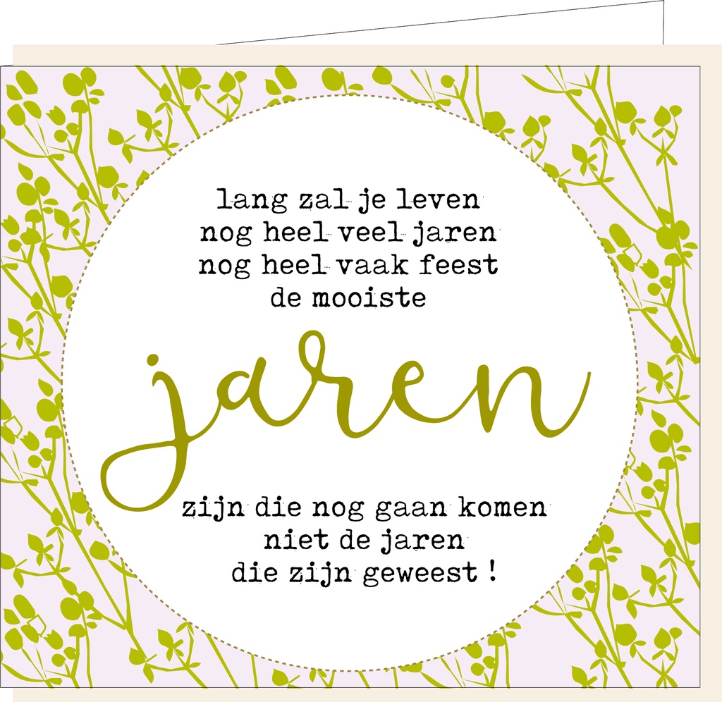 Lang zal je leven ... jaren