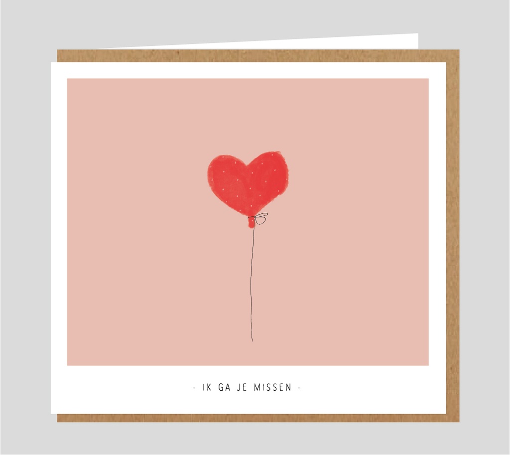 Ik ga je missen
