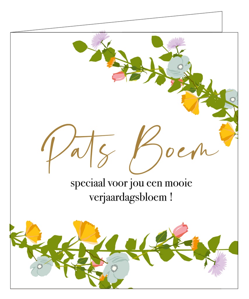 Patsboem, voor jou een mooie verjaardagsbloem