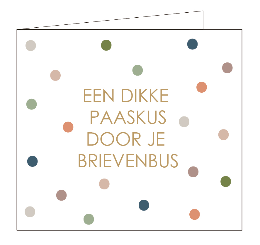 Een dikke Paaskus door je brievenbus