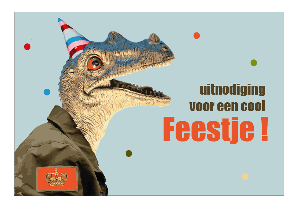 uitnodiging voor een cool feestje !