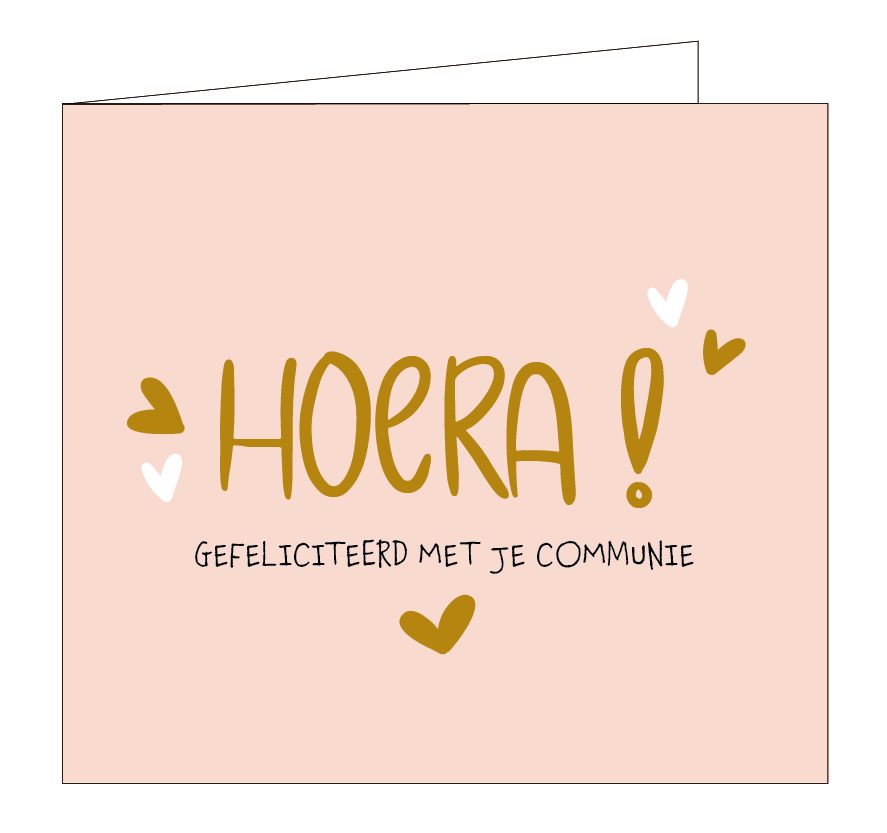 Hoera! Gefeliciteerd met je communie !