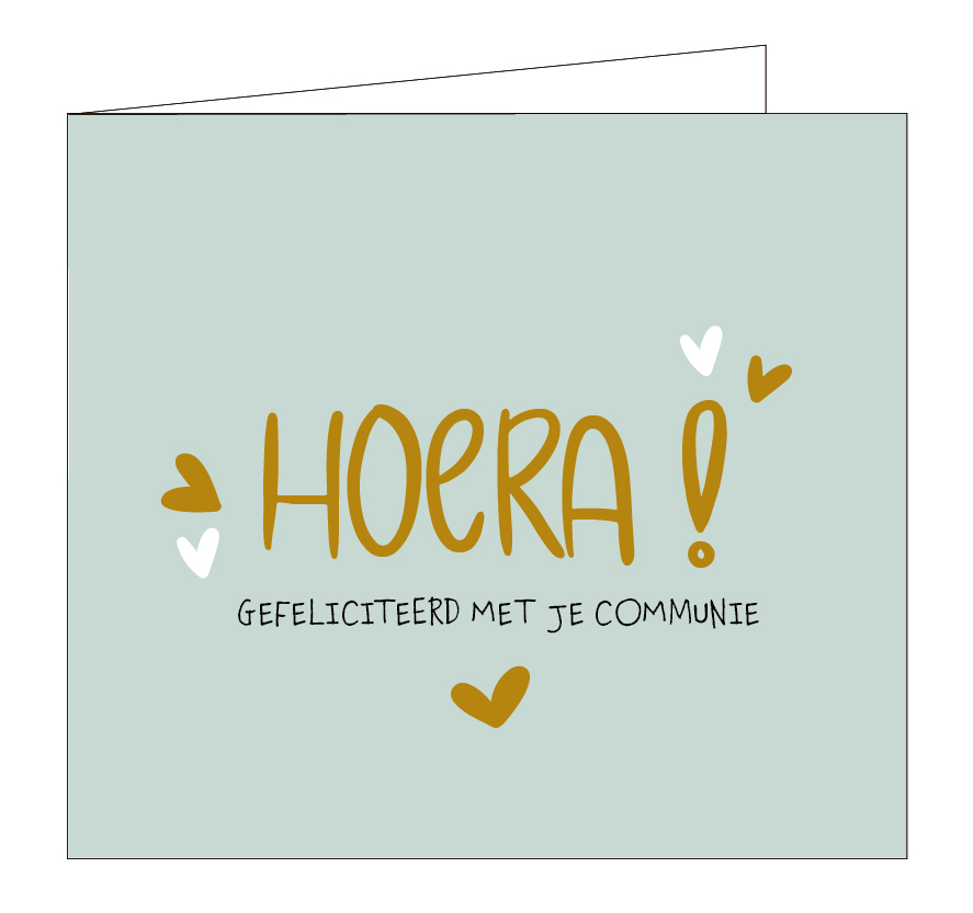 Hoera! Gefeliciteerd met je communie !