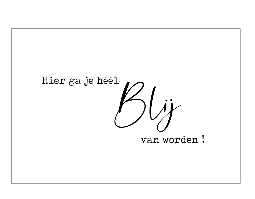 Hier ga je héél blij van worden !