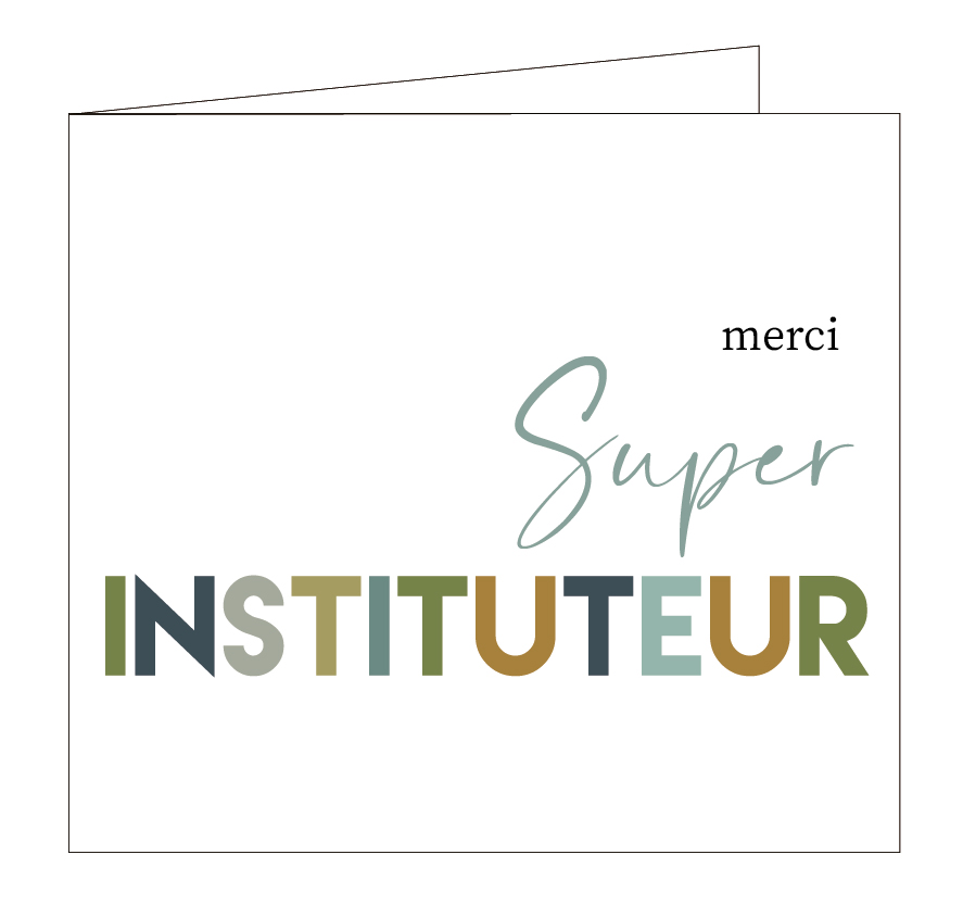 Merci super instituteur