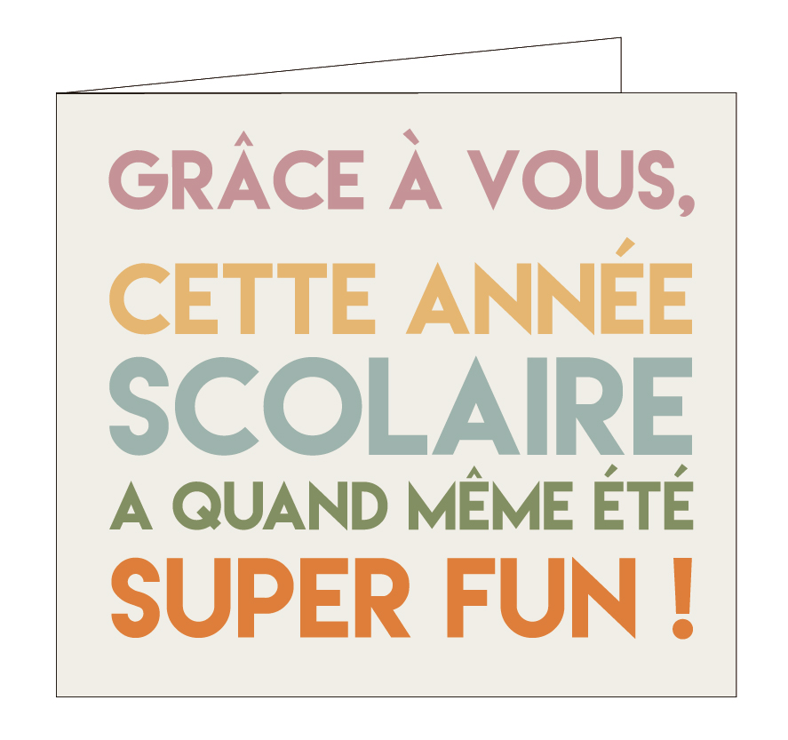 Grâce à vous....
