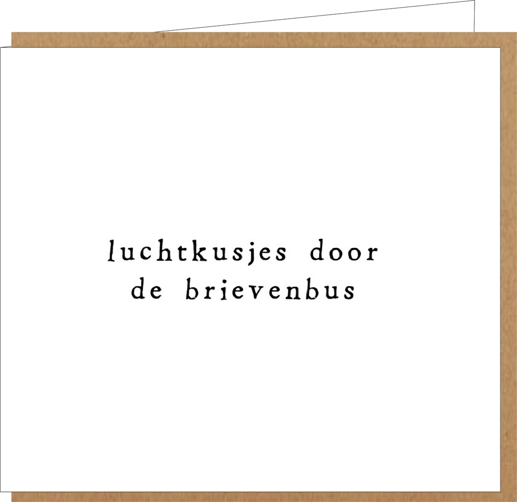 luchtkusjes door de brievenbus