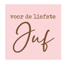 doosje ongevuld voor de liefste juf