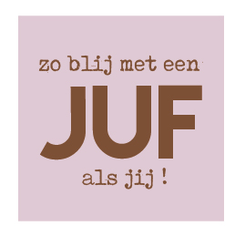 doosje ongevuld zo blij met een juf als jij