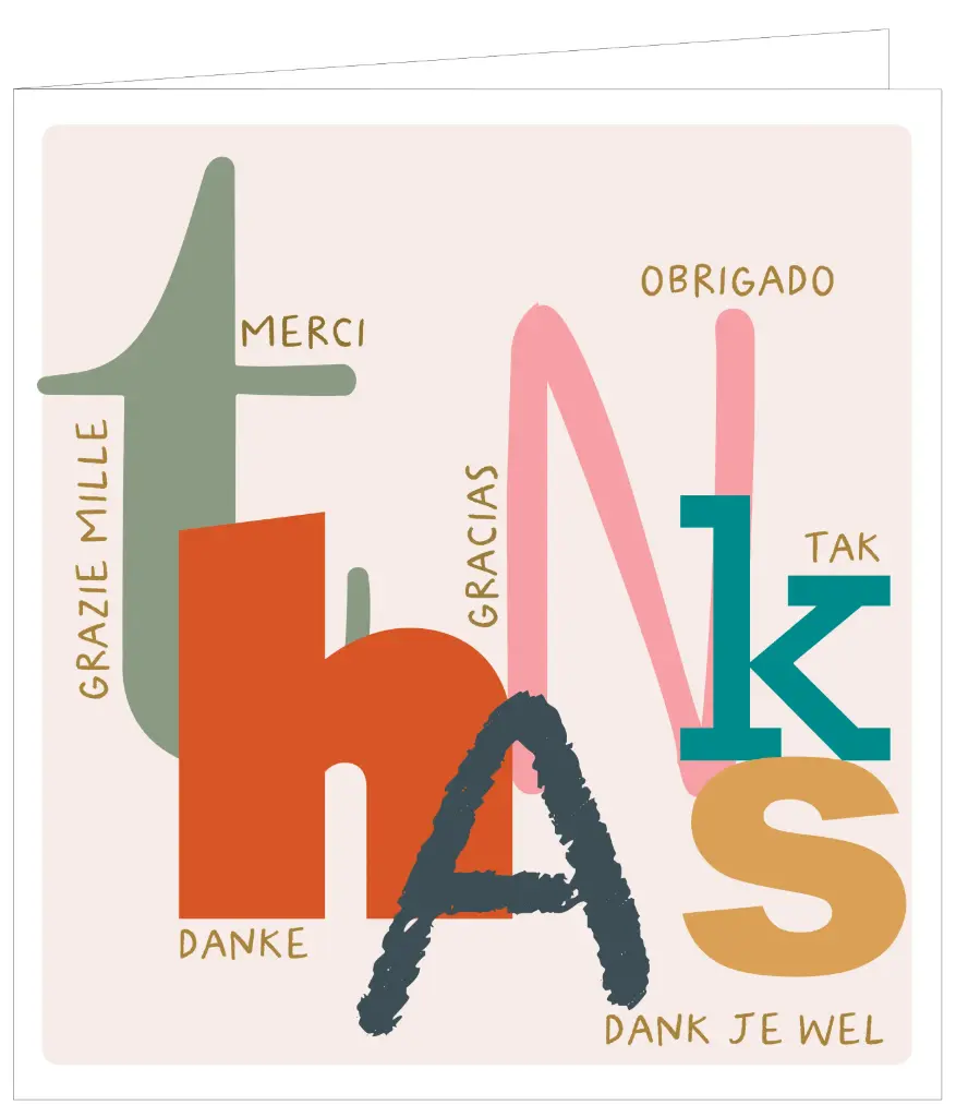 Bedankt - internationaal