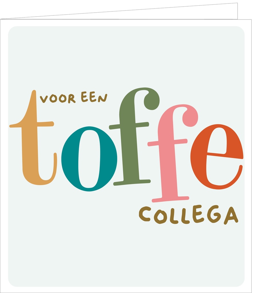 Voor een toffe collega